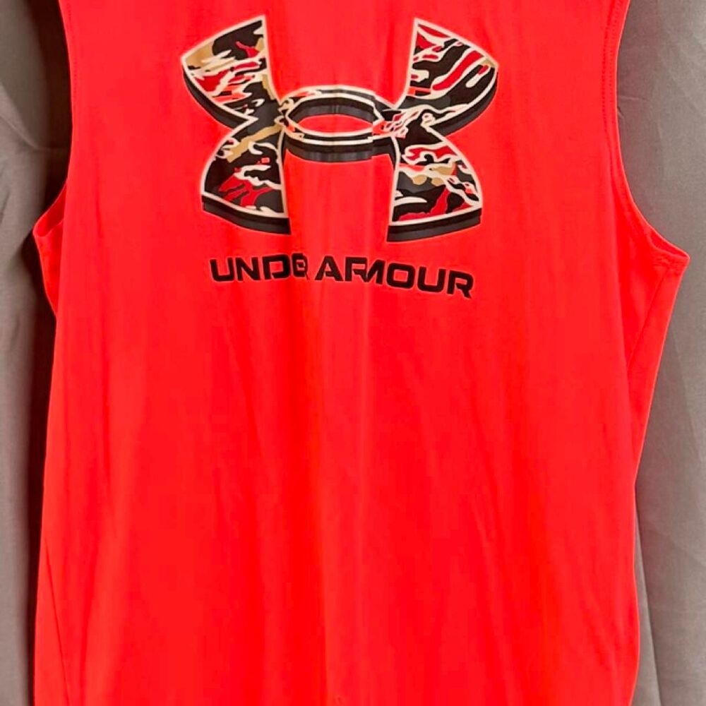 Under-armour Men's Red and Orange Vest